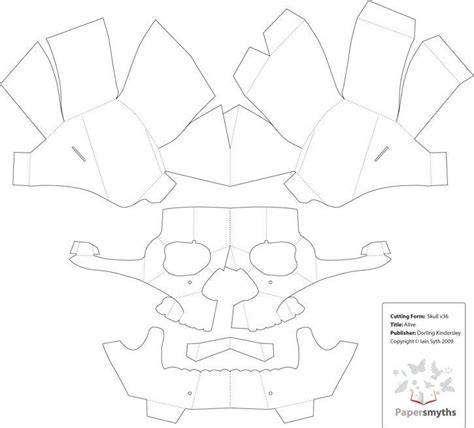 Cardboard Skull Template